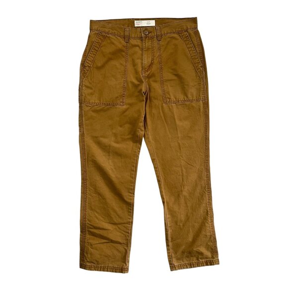 Old Navy Mens Workwear Carpenter Straight Leg Chino Pants Bourbon Tan 32 x 30 - Picture 2 of 15
